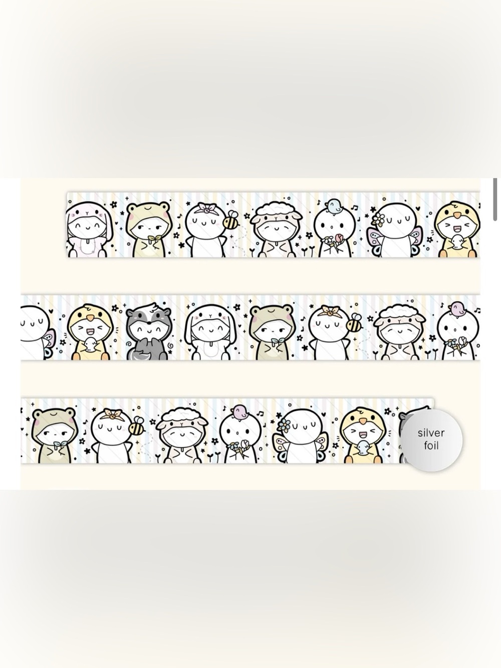 TheCoffeeMonsterzCo Spring Critters 2.0 Washi Tape - 15mm